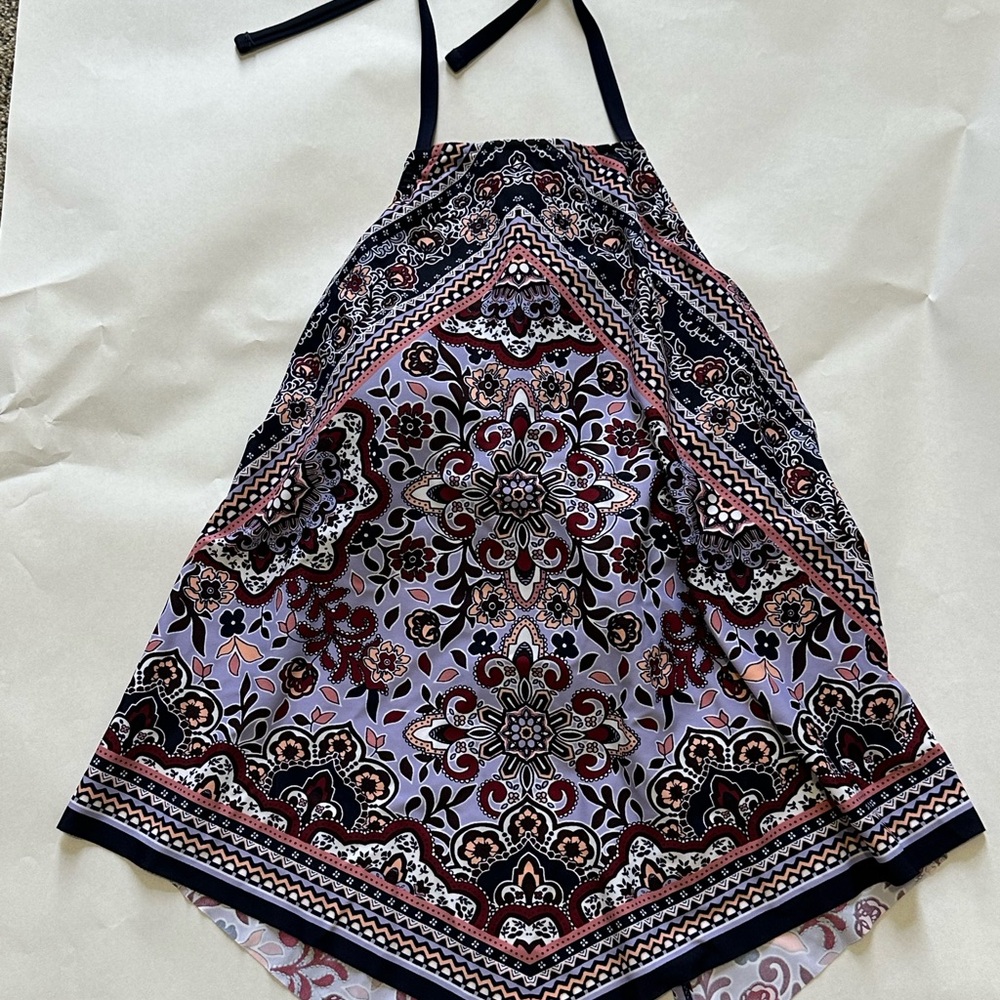 Floral Halter Bikini Top  NWT